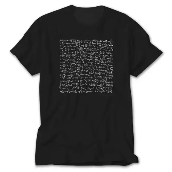 Math Formules, Black T-Shirt