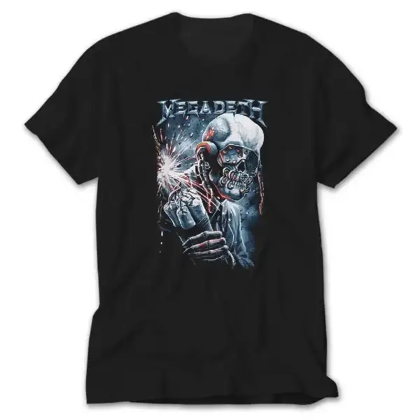 Megadeth Skull Bomb, Black T-Shirt