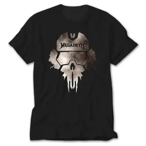 Megadeth Steel Skull, Black T-Shirt