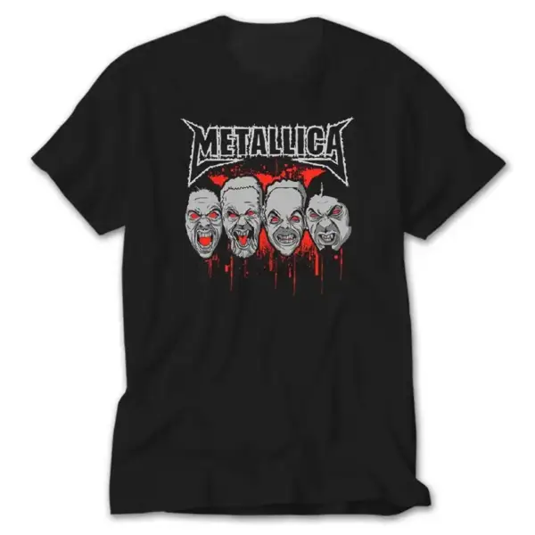 Metallica Group Bloody, Black T-Shirt