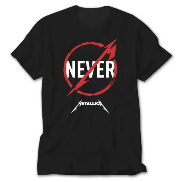 Metallica Never, Black T-Shirt