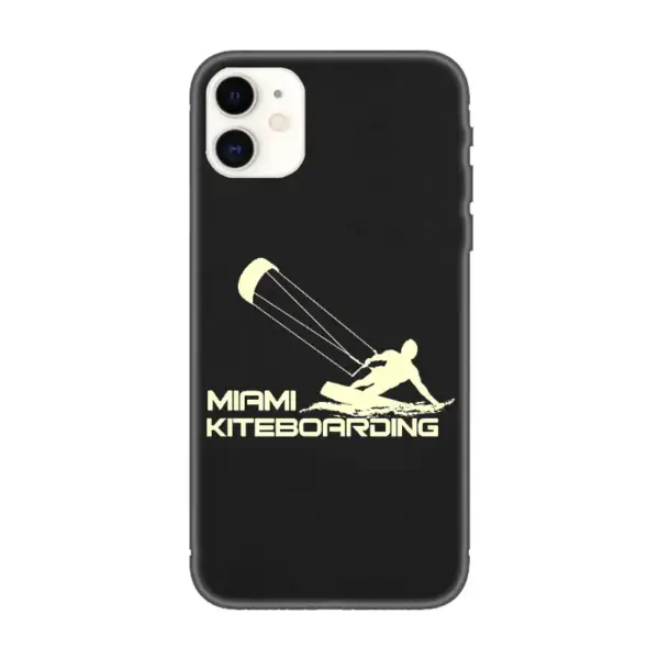 Miami Kiteboarding iPhone Case, Miami Kiteboarding Artwork iPhone 15 Phone Case