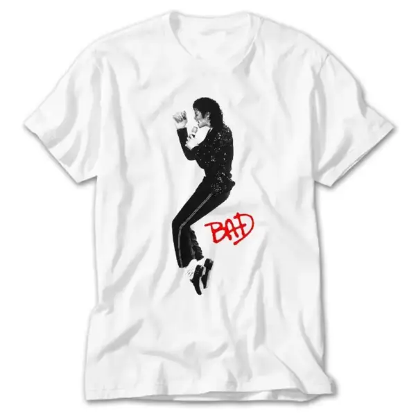 Micheal Jackson Bad, White T-Shirt