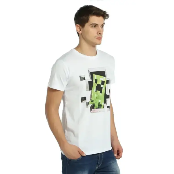 Minecraft Men's White T-Shirt - Image 2