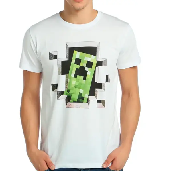 Minecraft Men's White T-Shirt
