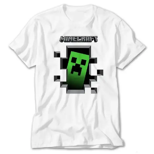 Minecraft Creeper Inside, White T-Shirt