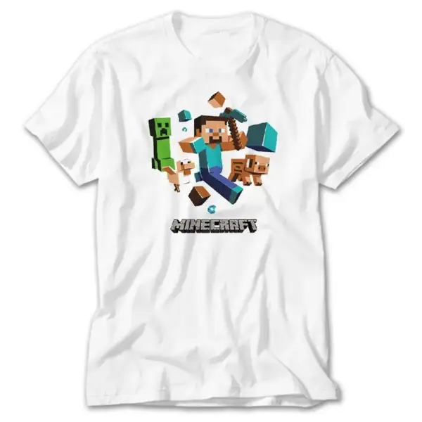 Minecraft Elements, White T-Shirt