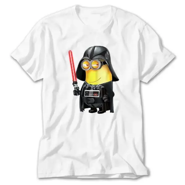 Minion Darth Vader, White T-Shirt