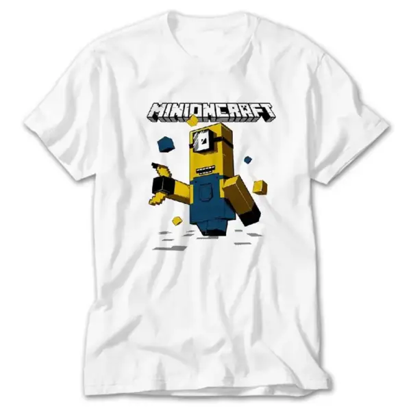 Minion Minecraft, White T-Shirt