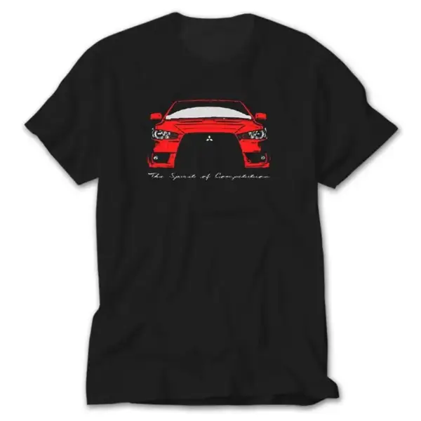 Mitsubishi Evo, Black T-Shirt