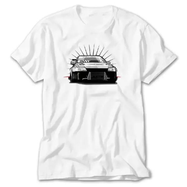 Mitsubishi Evo, White T-Shirt