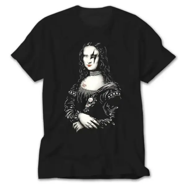 Mona Lisa Black T-Shirt