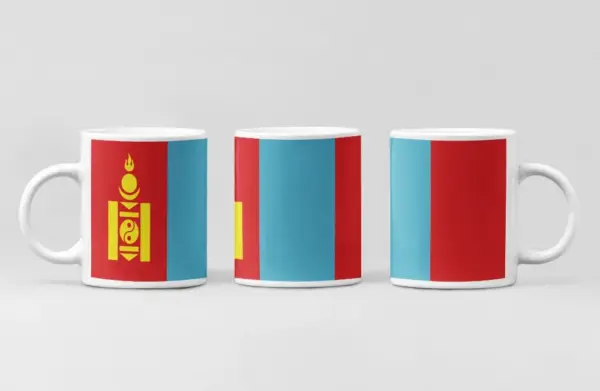Mongolia Flag Coffee Mug, Mongolia Country National Flag Mug