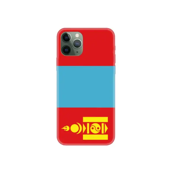 Mongolia Flag iPhone Case, Mongolia National Flag iPhone 15 Pro Max Phone Case