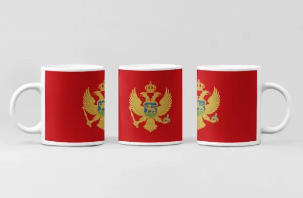 Montenegro Flag Coffee Mug, Montenegro Country National Flag Mug