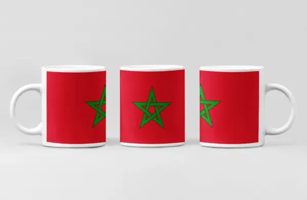 Morocco Flag Coffee Mug, Morocco Country National Flag Mug