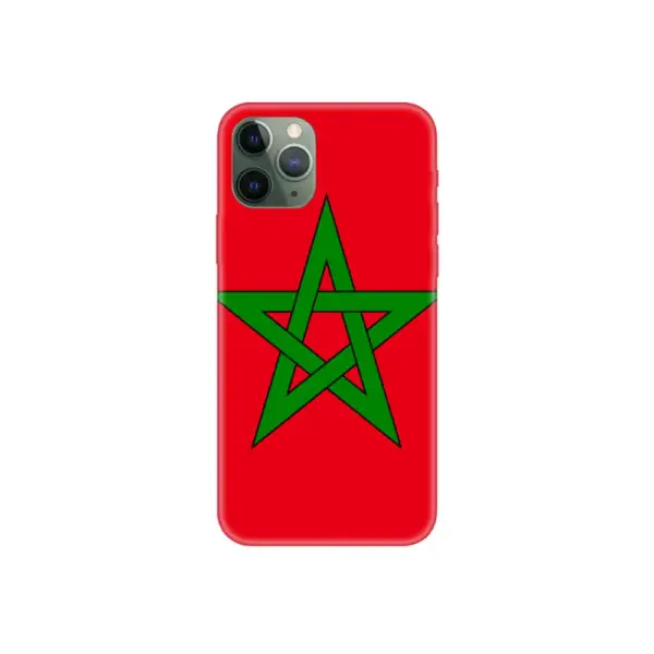 Morocco Flag iPhone Case, Morocco National Flag iPhone 15 Pro Max Phone Case