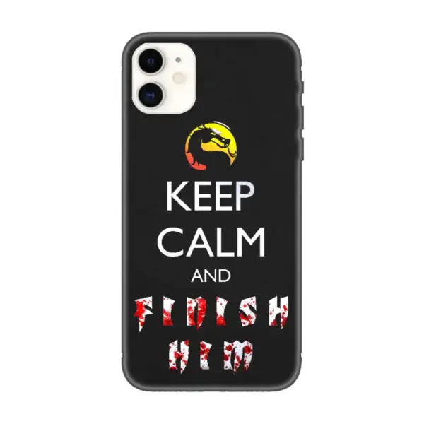 Mortal Combat iPhone Case, Mortal Combat Finish Him iPhone 15 Phone Case