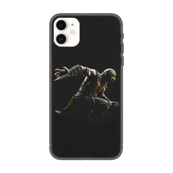 Mortal Combat iPhone Case, Mortal Combat Scorpion iPhone 15 Phone Case