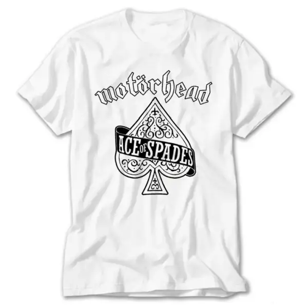 Motörhead Ace of Spades, White T-Shirt