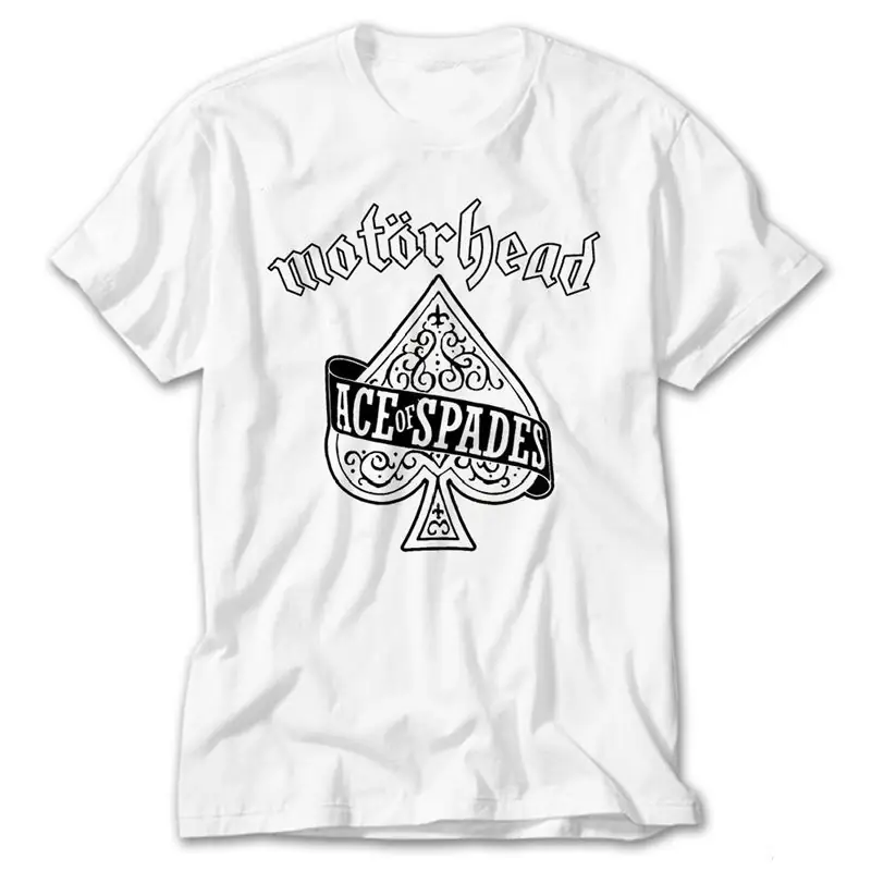 Motörhead Ace of Spades, White T-Shirt