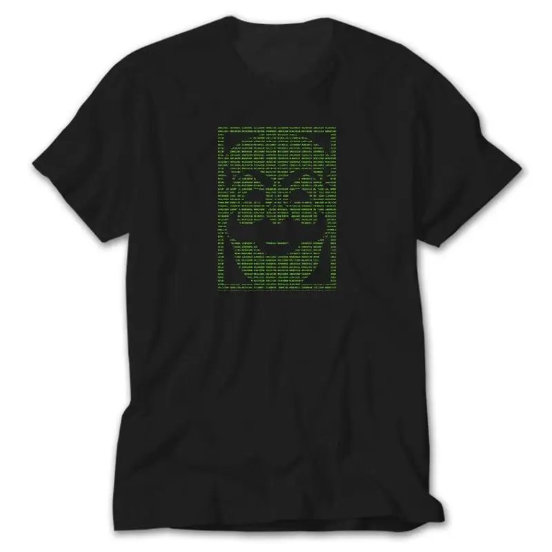 Mr Robot Fsociety Binary, Black T-Shirt