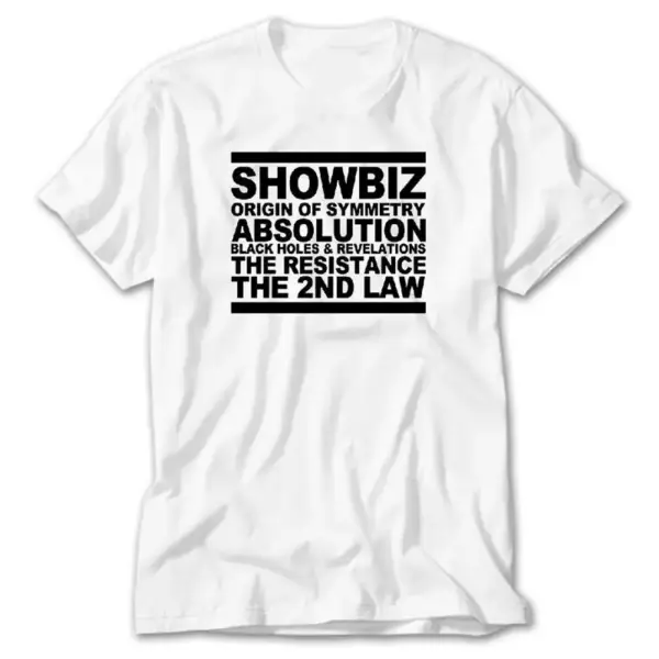 Muse Albums, White T-Shirt