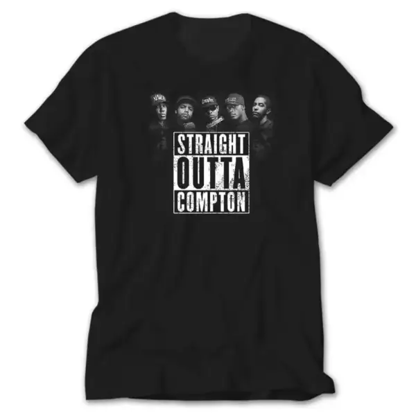 N.W.A Straight Outta Compton, Black T-Shirt