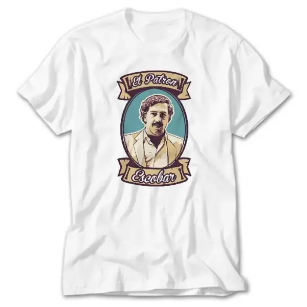 Narcos El Patron, White T-Shirt