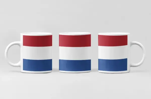 Netherlands Flag Coffee Mug, Holland Country National Flag Mug