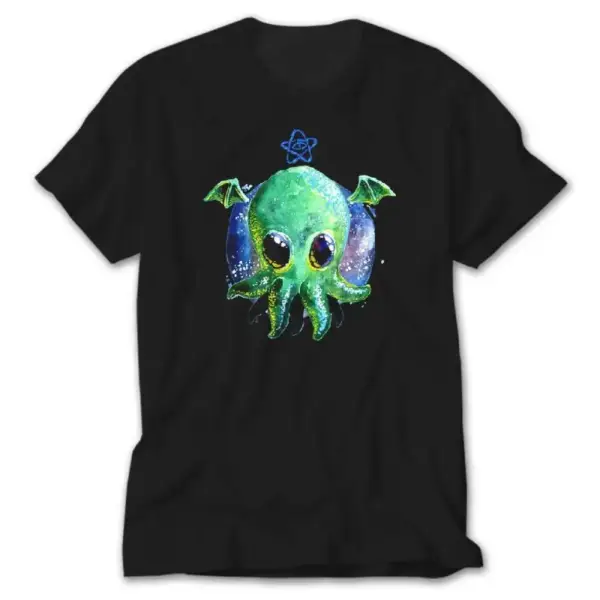 Octopus, Black T-Shirt