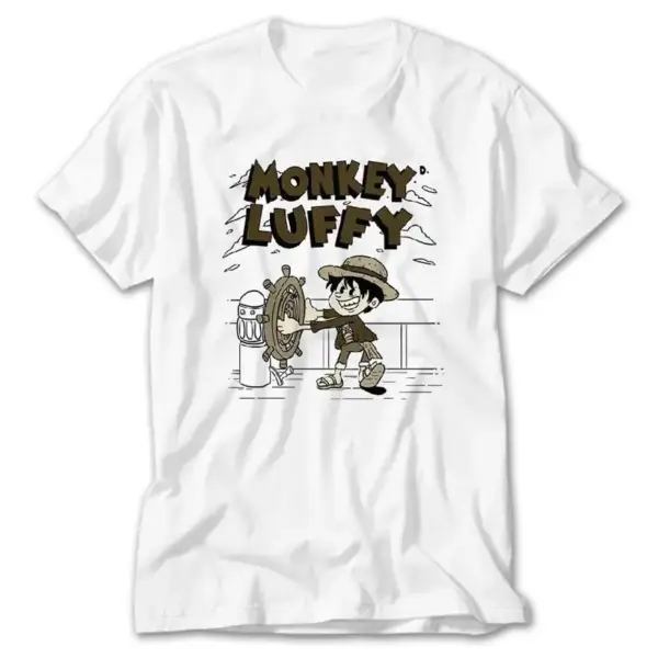 One Piece Monkey Luffy, White T-Shirt