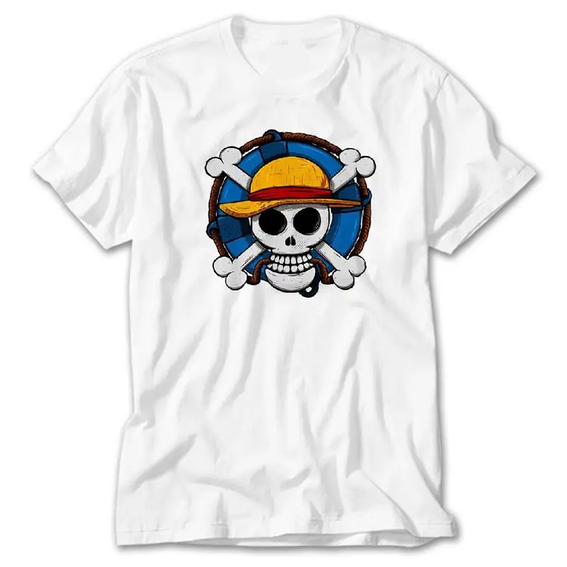 One Piece Skull, White T-Shirt