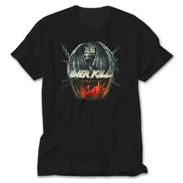 Overkill Iron Bound, Black T-Shirt