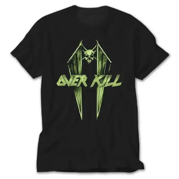 Overkill Wings and Skull, Black T-Shirt