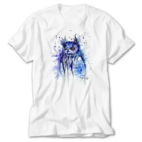 Owl, White T-Shirt