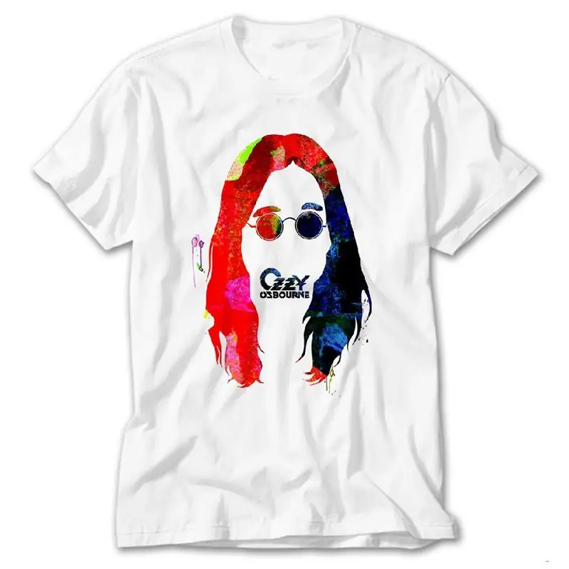Ozzy Osbourne, White T-Shirt