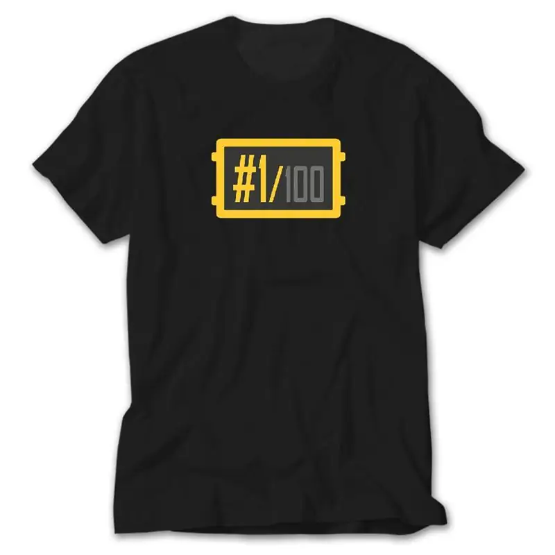 PUBG 100 to 1, Black T-Shirt
