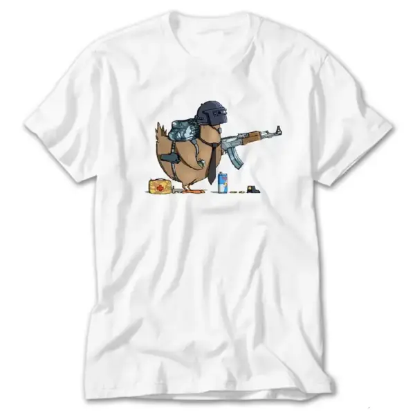 PUBG Danger Chicken, White T-Shirt