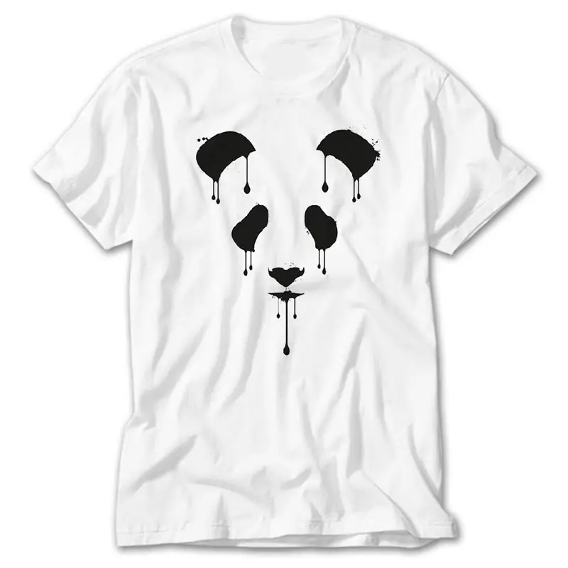 Panda Sad, White T-Shirt