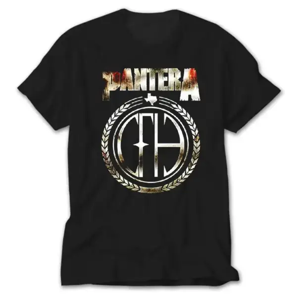 Pantera Silver Since, Black T-Shirt