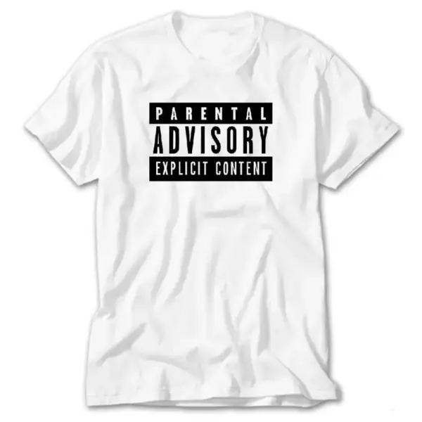 Parental Advisory, White T-Shirt