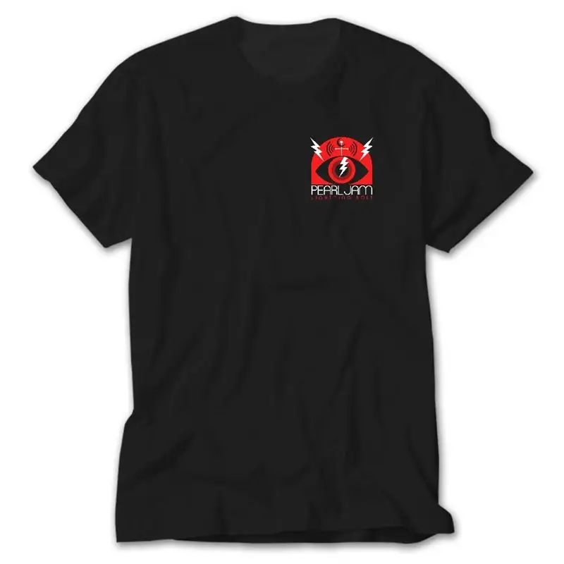 Pearl Jam Lighting Bolt, Black T-Shirt