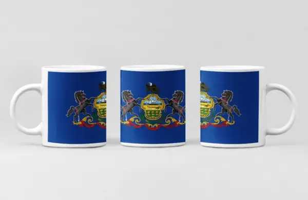Pennsylvania Flag Coffee Mug, Pennsylvania Country National Flag Mug