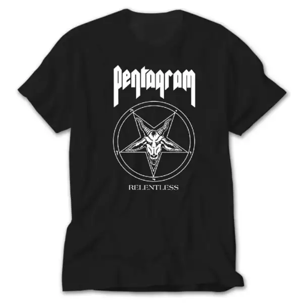Pentagram Relentless, Black T-Shirt