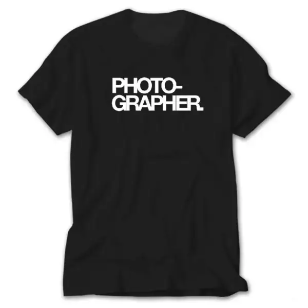 Photographer, Black T-Shirt