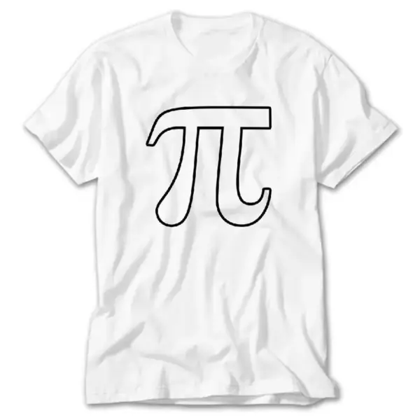 Pi, White T-Shirt
