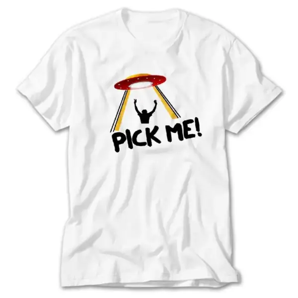 Pick Me Alien, White T-Shirt