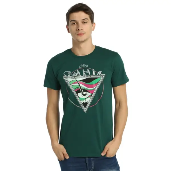 Pyramid Men's Green T-Shirt - Image 2