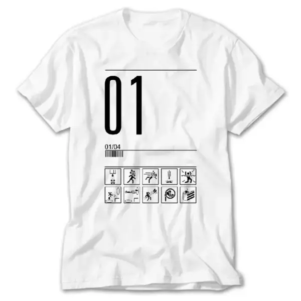 Portal Aperture Level 1, White T-Shirt